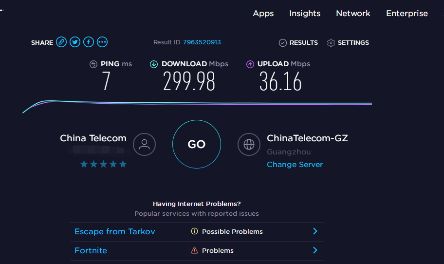 speedtest网站测速