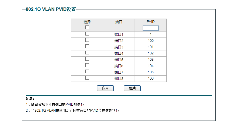 pvid设置